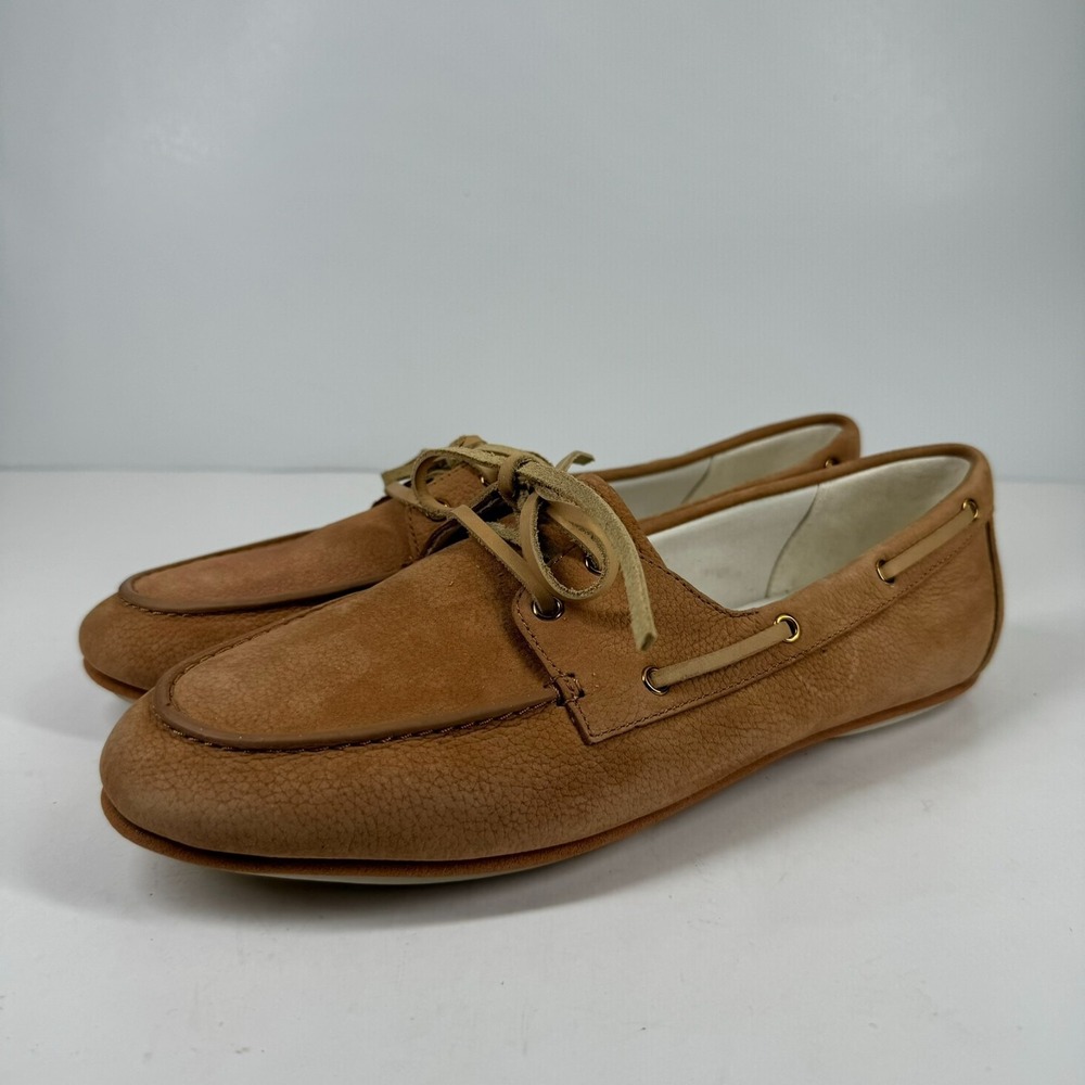 Cole Haan Women's US 9.5B Brown Leather Comfort Boat Moc Loafer Shoes W33652